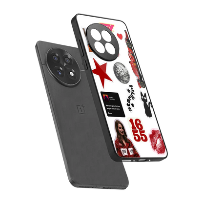 Formula 1 Fever sleek oneplus 13r cover with tempered glass back and TPU edges