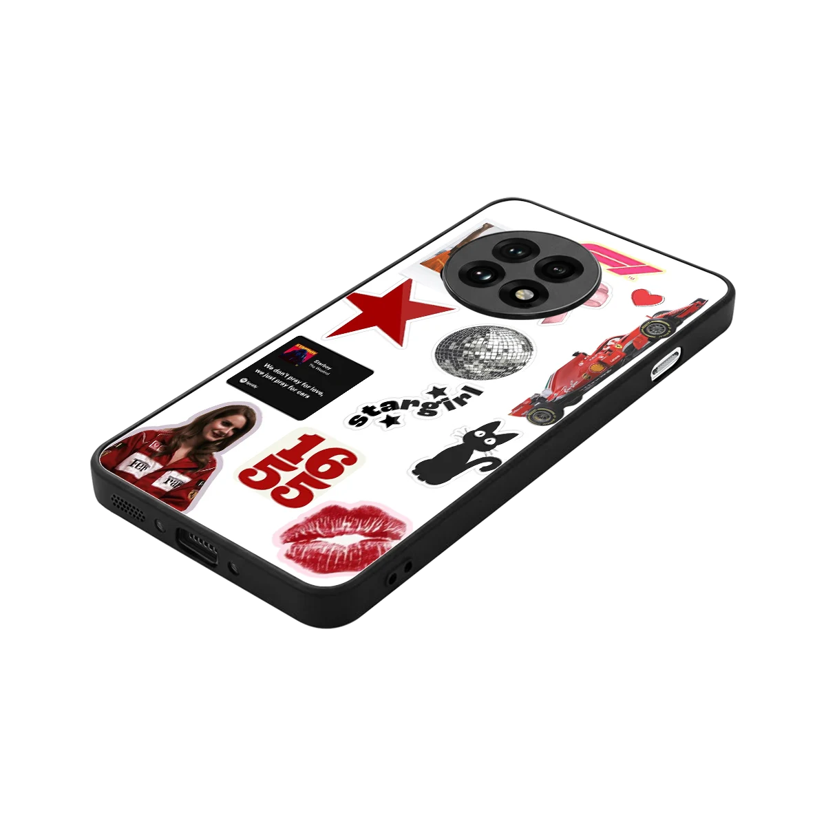 Formula 1 Fever stylish phone case for oneplus 13r | glossy glass and slim fit