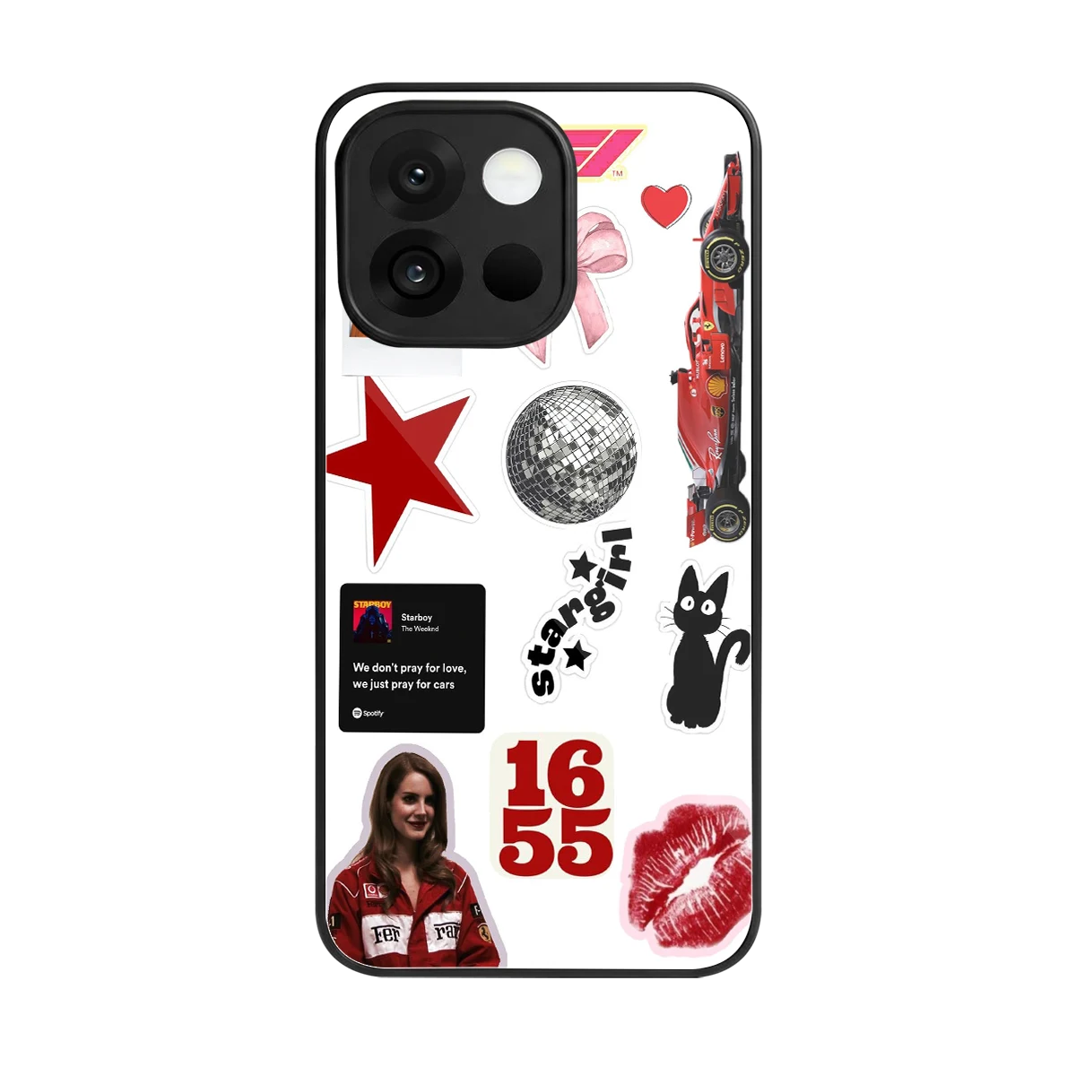 Formula 1 Fever back phone cover | glass case for oneplus 13s