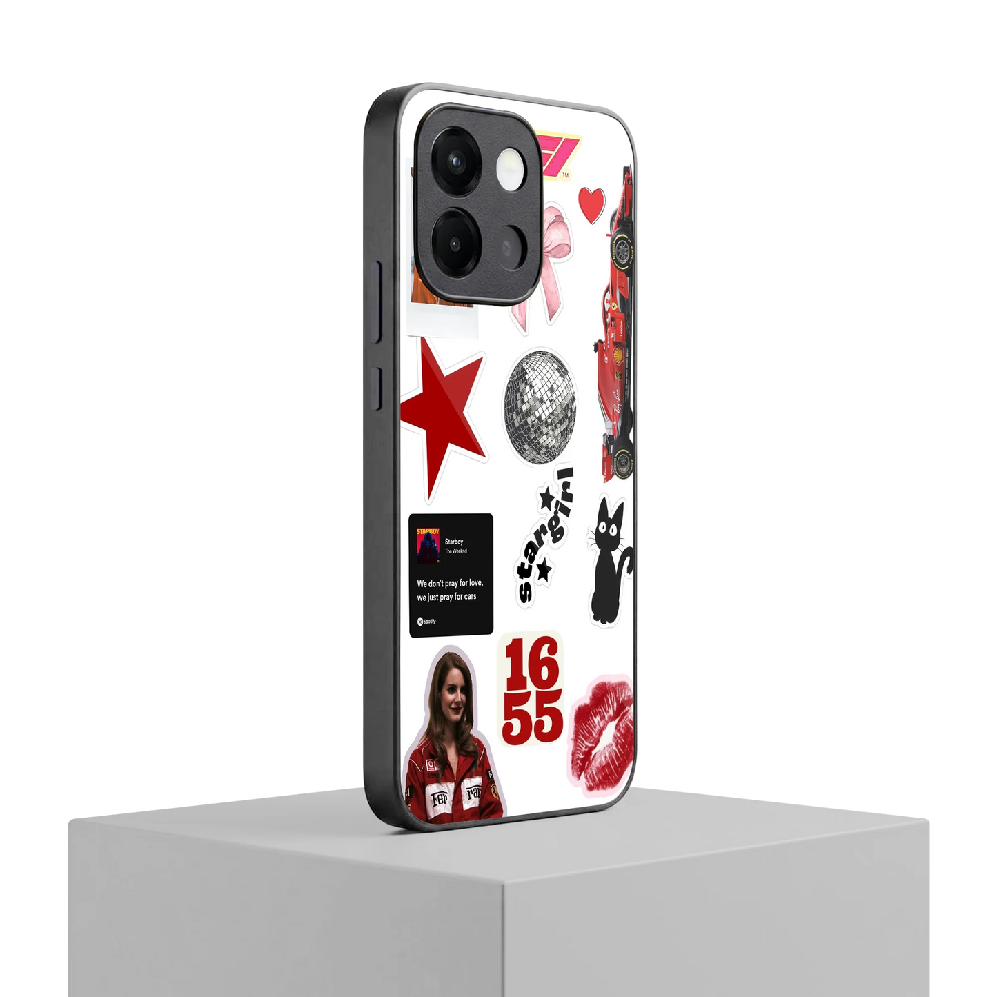 Formula 1 Fever oneplus 13s mobile cover | shockproof glass phone case