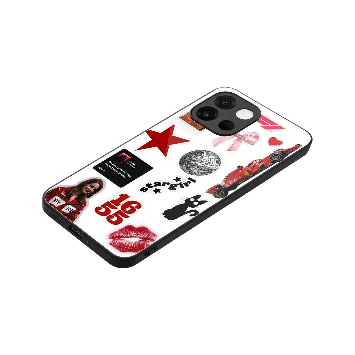 Formula 1 Fever stylish phone case for oneplus 13s | glossy glass and slim fit