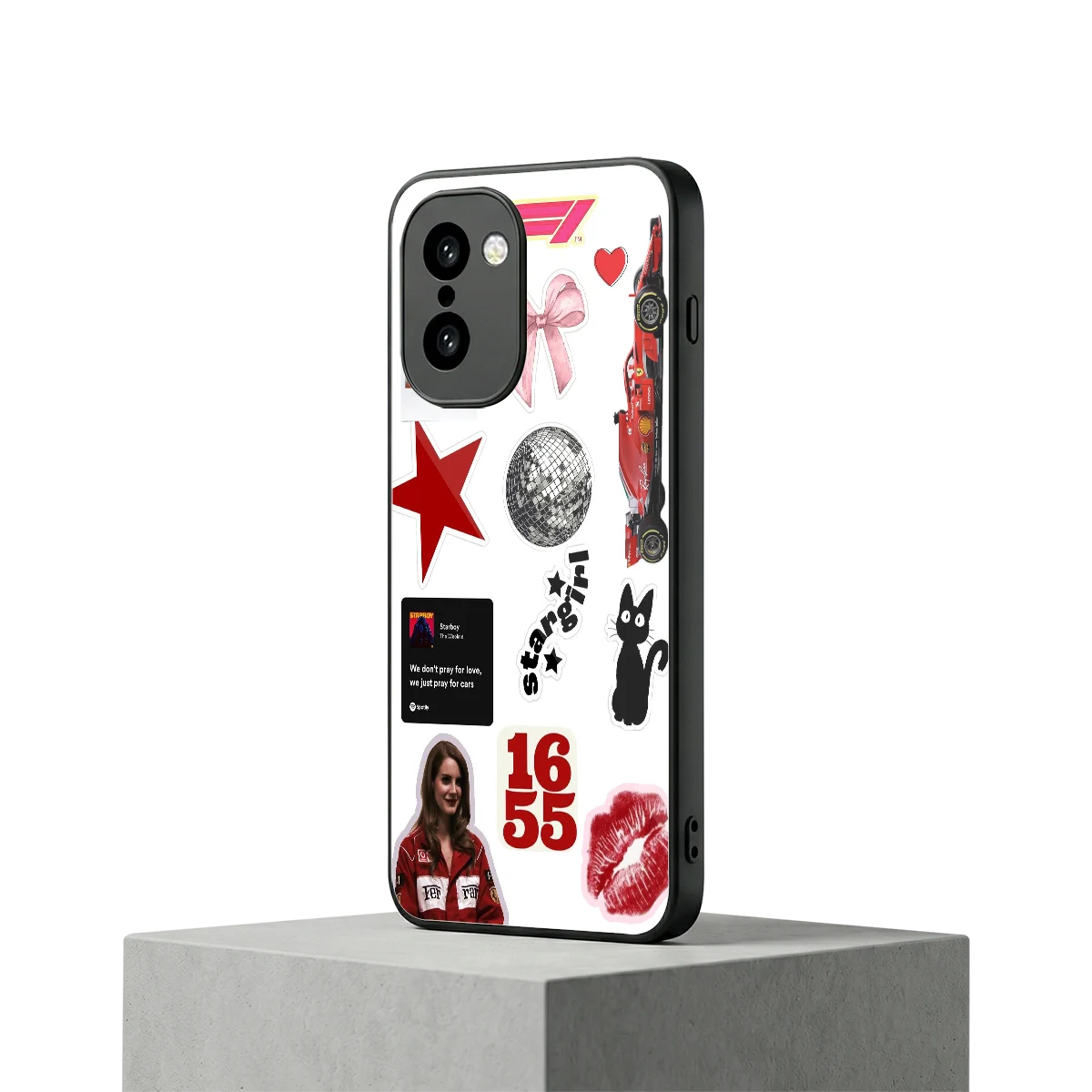 Formula 1 Fever oneplus 15r mobile cover | shockproof glass phone case