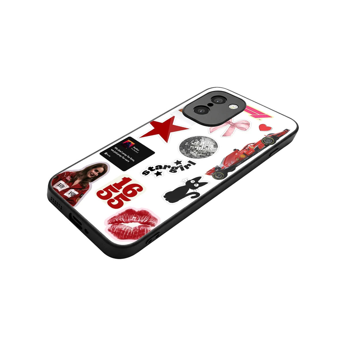Formula 1 Fever stylish phone case for oneplus 15r | glossy glass and slim fit