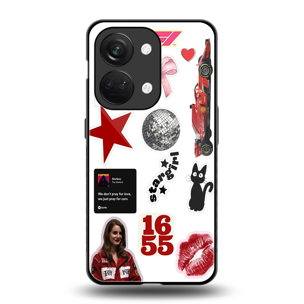 Formula 1 Fever back phone cover | glass case for oneplus nord 3