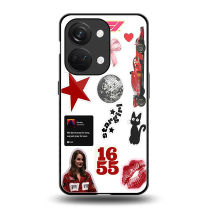 Formula 1 Fever back phone cover | glass case for oneplus nord 3