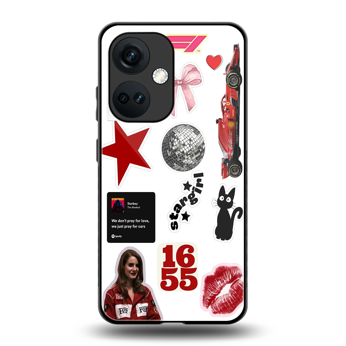 Formula 1 Fever back phone cover | glass case for oneplus nord ce 3