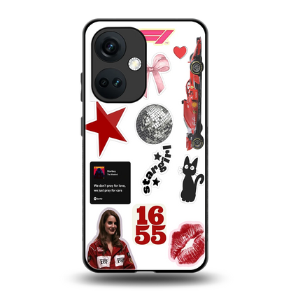 Formula 1 Fever back phone cover | glass case for oneplus nord ce 3