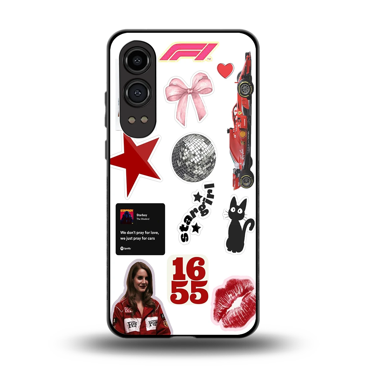 Formula 1 Fever back phone cover | glass case for oneplus nord ce 4 lite