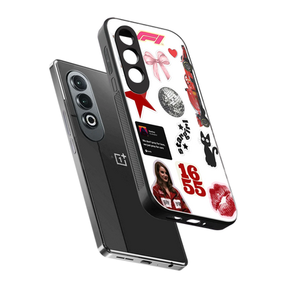 Formula 1 Fever sleek oneplus nord ce 4 cover with tempered glass back and TPU edges