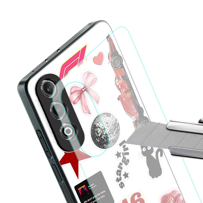 Formula 1 Fever stylish phone case for oneplus nord ce 4 | glossy glass and slim fit