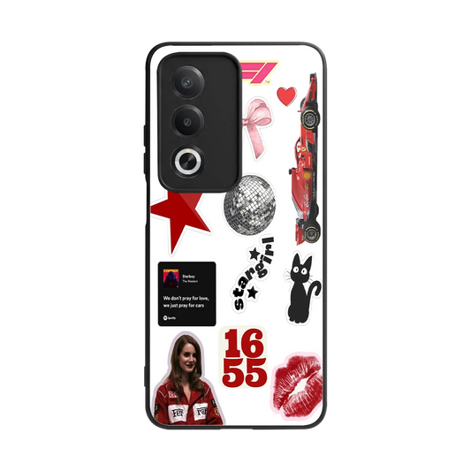 Formula 1 Fever back phone cover | glass case for oppo a3 pro