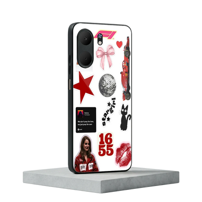 Formula 1 Fever oppo a5x 5g mobile cover | shockproof glass phone case