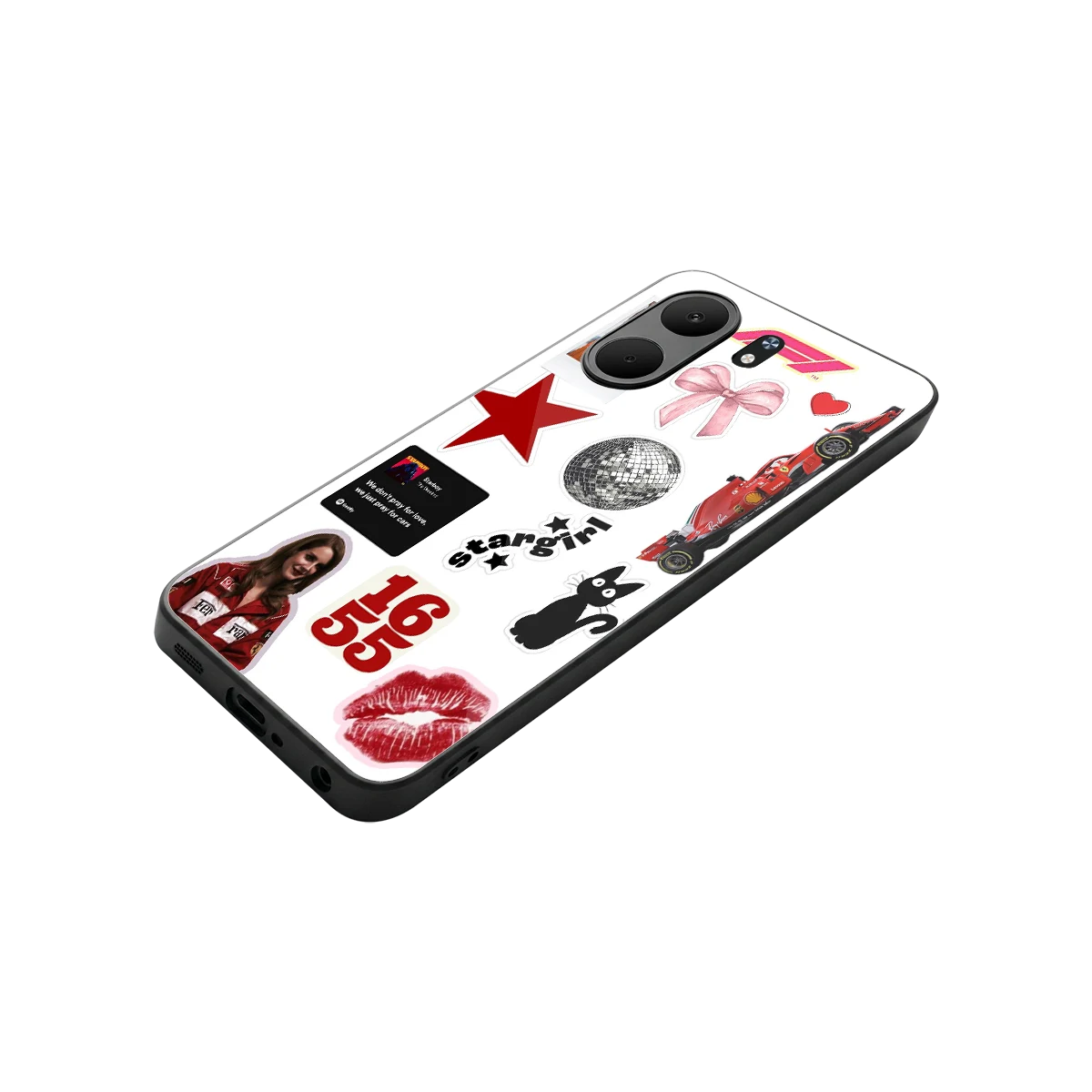 Formula 1 Fever stylish phone case for oppo a5x 5g | glossy glass and slim fit
