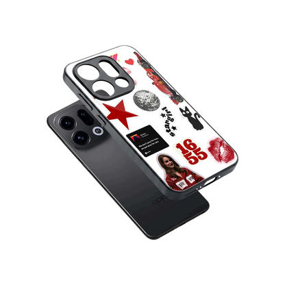 Formula 1 Fever sleek oppo find x9 cover with tempered glass back and TPU edges