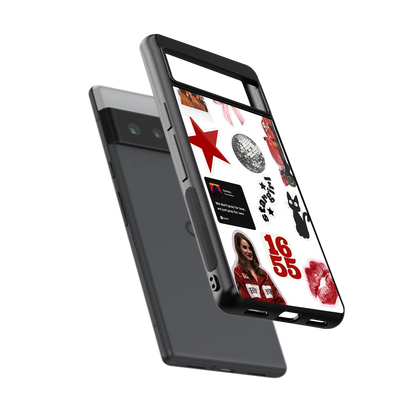 Formula 1 Fever sleek google pixel 6 pro cover with tempered glass back and TPU edges