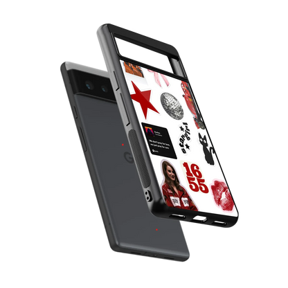 Formula 1 Fever sleek google pixel 6a cover with tempered glass back and TPU edges