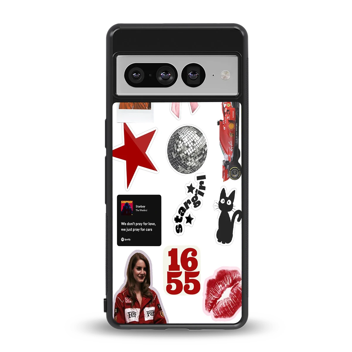 Formula 1 Fever back phone cover | glass case for google pixel 7 pro