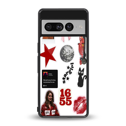 Formula 1 Fever back phone cover | glass case for google pixel 7 pro