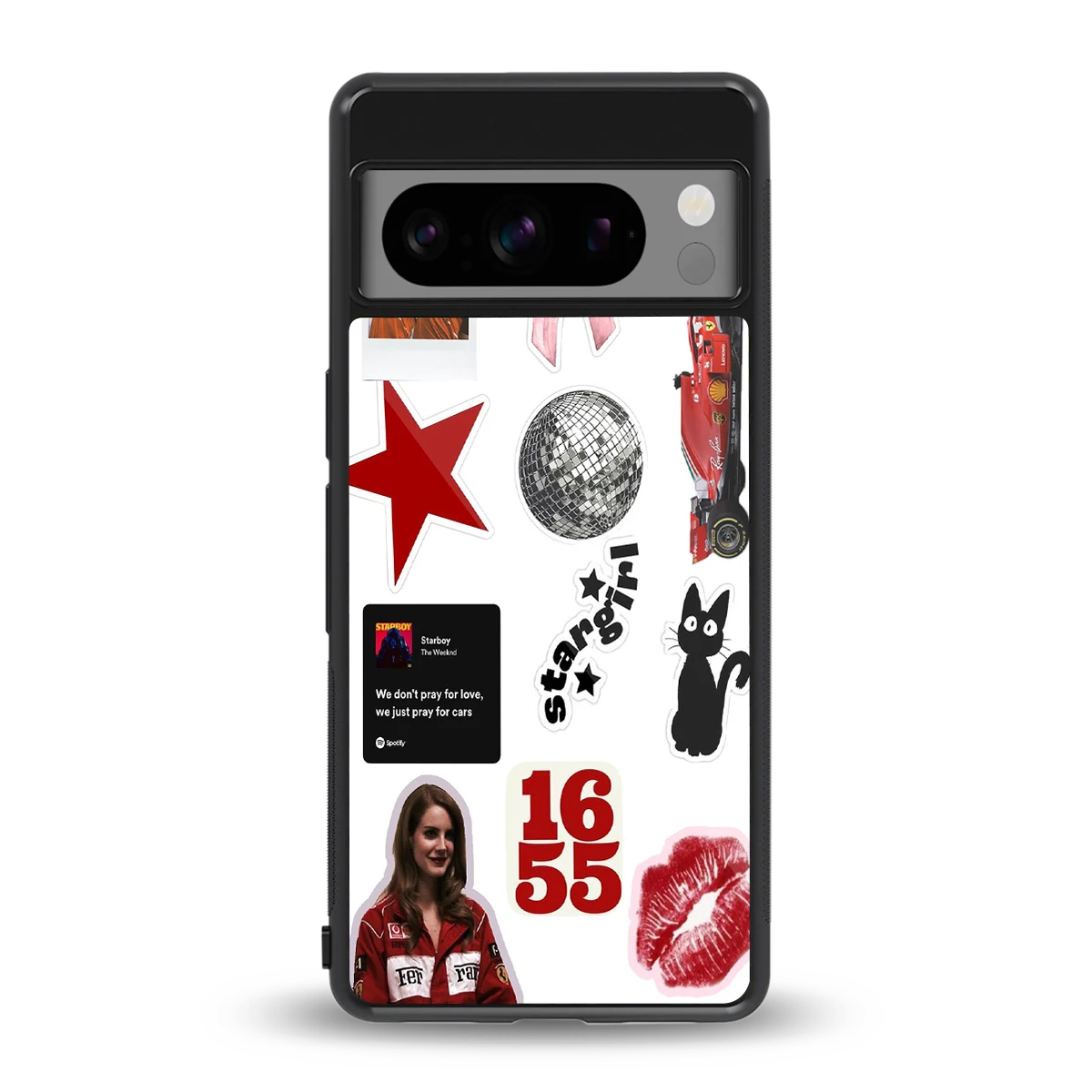 Formula 1 Fever back phone cover | glass case for google pixel 8 pro