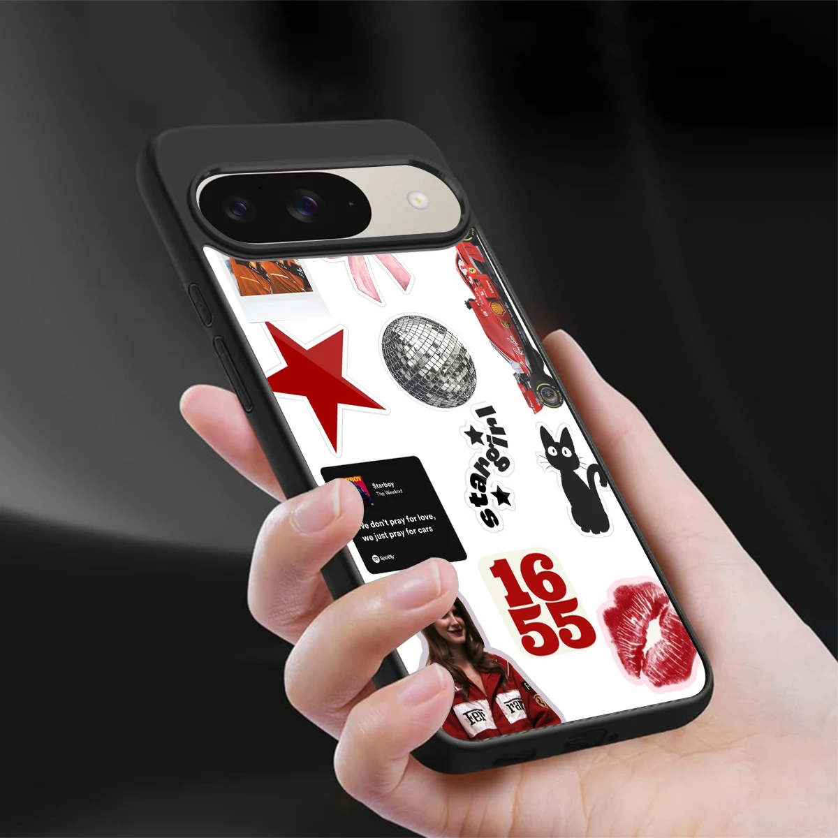 Formula 1 Fever sleek google pixel 9 cover with tempered glass back and TPU edges