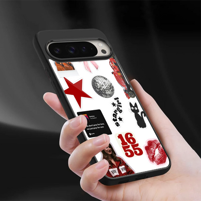 Formula 1 Fever sleek google pixel 9 pro cover with tempered glass back and TPU edges