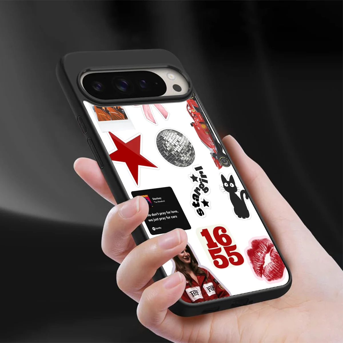 Formula 1 Fever sleek google pixel 9 pro xl cover with tempered glass back and TPU edges