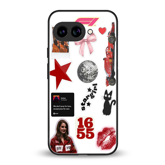Formula 1 Fever back phone cover | glass case for google pixel 9a
