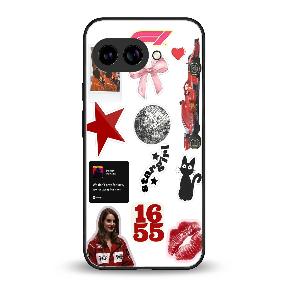 Formula 1 Fever back phone cover | glass case for google pixel 10a