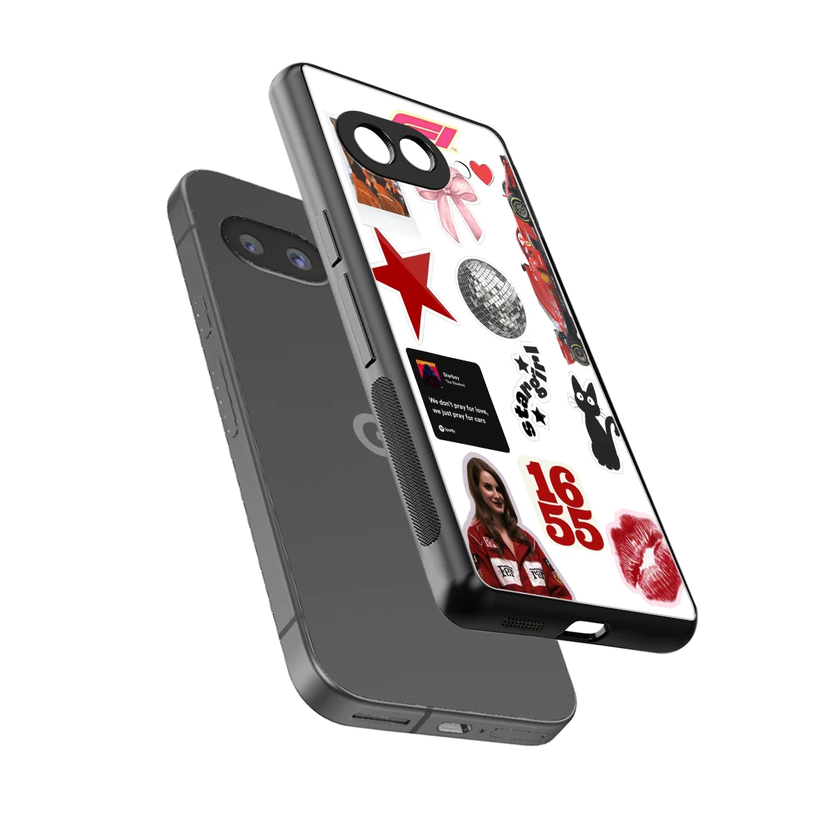 Formula 1 Fever sleek google pixel 10a cover with tempered glass back and TPU edges