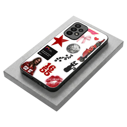 Formula 1 Fever stylish phone case for samsung galaxy a23 | glossy glass and slim fit
