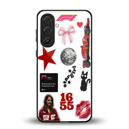 Formula 1 Fever back phone cover | glass case for samsung galaxy a14 5g