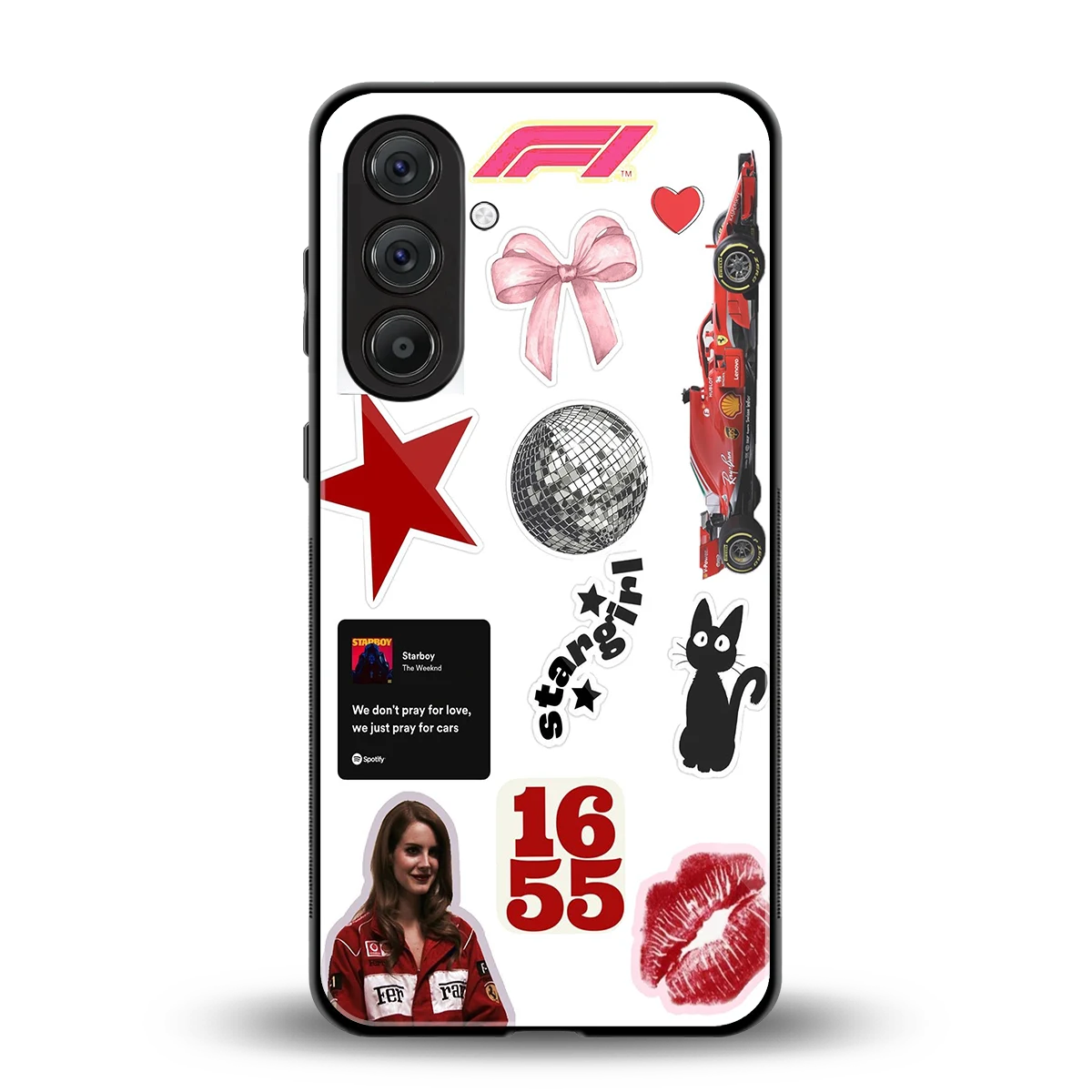 Formula 1 Fever back phone cover | glass case for samsung galaxy a16 5g