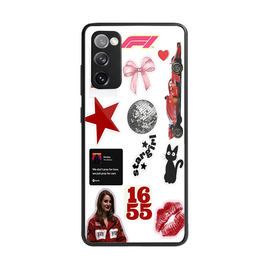 Formula 1 Fever back phone cover | glass case for samsung galaxy s20 fe