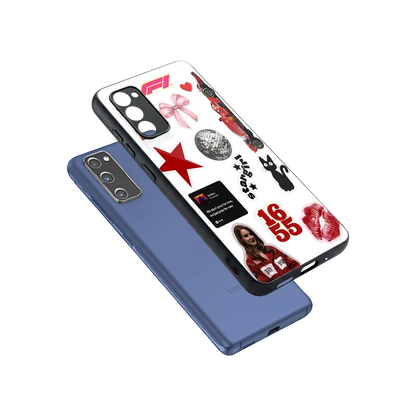 Formula 1 Fever sleek samsung galaxy s20 fe cover with tempered glass back and TPU edges