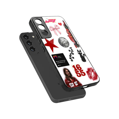 Formula 1 Fever sleek samsung galaxy s22 cover with tempered glass back and TPU edges