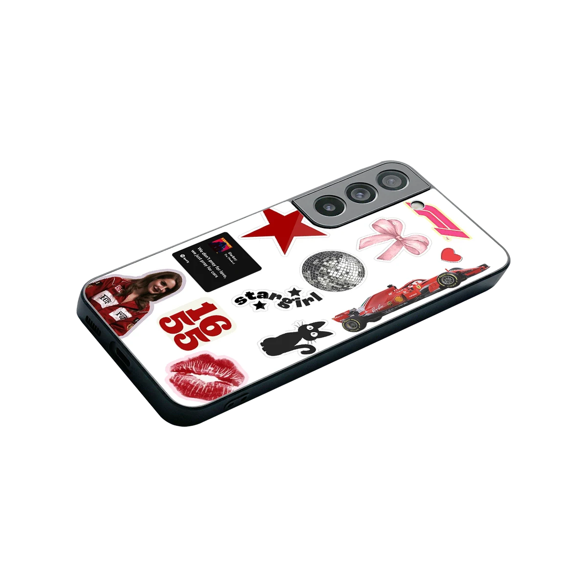 Formula 1 Fever stylish phone case for samsung galaxy s22 | glossy glass and slim fit