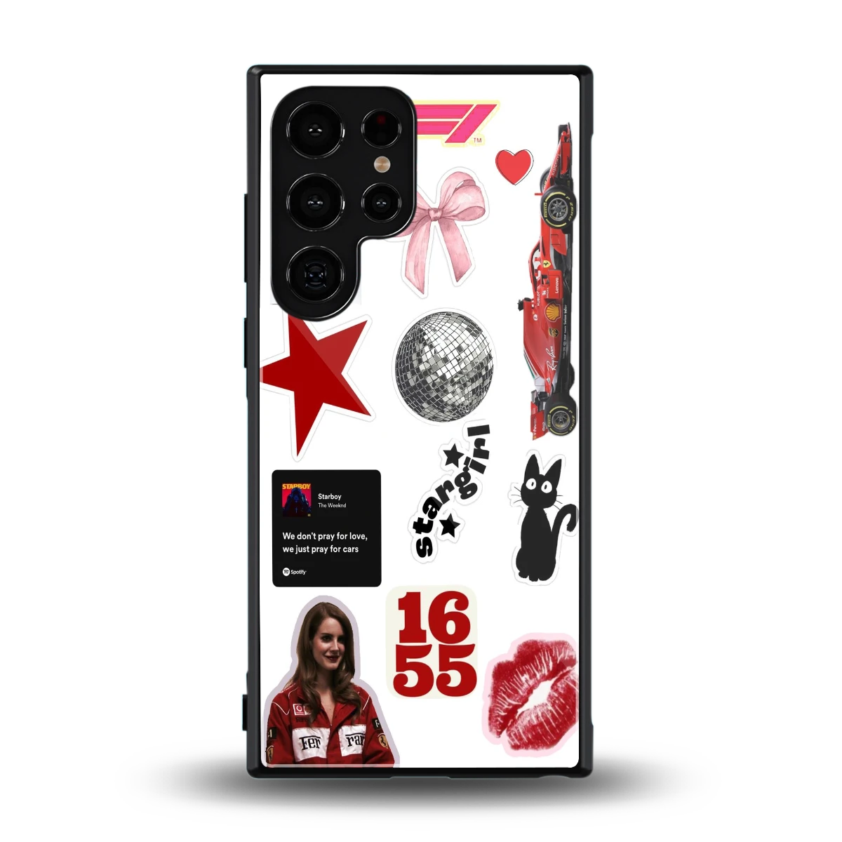 Formula 1 Fever back phone cover | glass case for samsung galaxy s24 ultra
