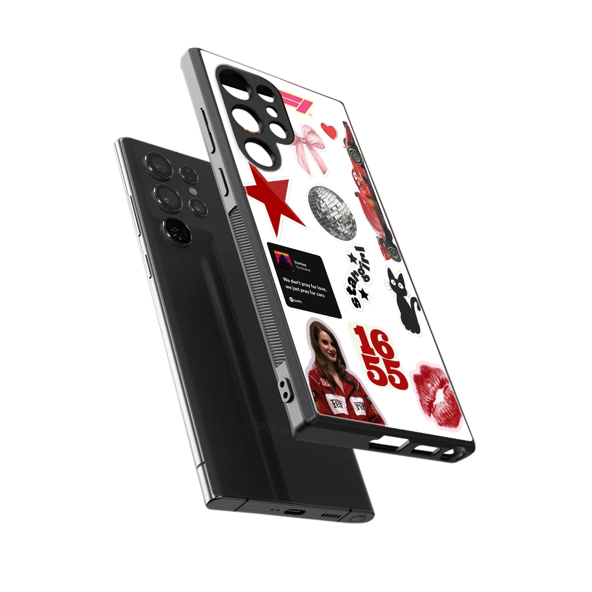 Formula 1 Fever sleek samsung galaxy s23 ultra cover with tempered glass back and TPU edges