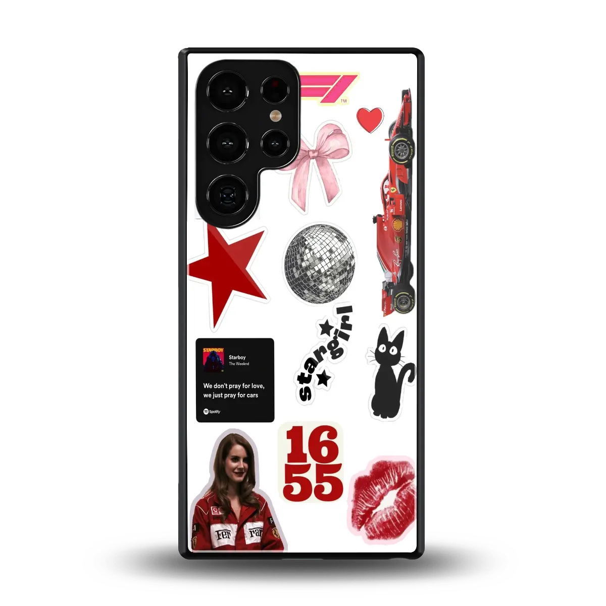 Formula 1 Fever back phone cover | glass case for samsung galaxy s25 ultra
