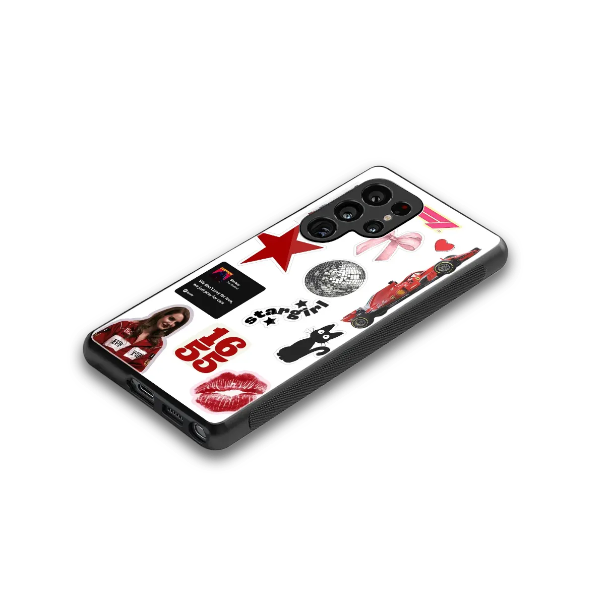 Formula 1 Fever stylish phone case for samsung galaxy s25 ultra | glossy glass and slim fit