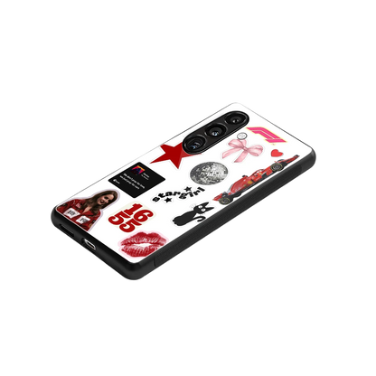 Formula 1 Fever stylish phone case for samsung galaxy s23 fe | glossy glass and slim fit