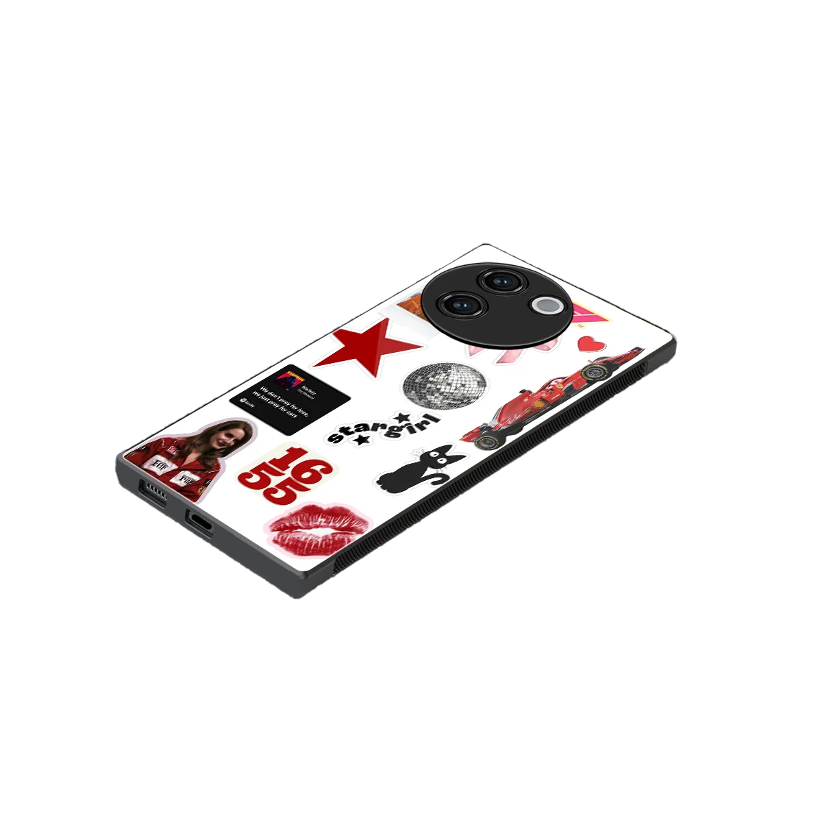 Formula 1 Fever stylish phone case for vivo v30e | glossy glass and slim fit