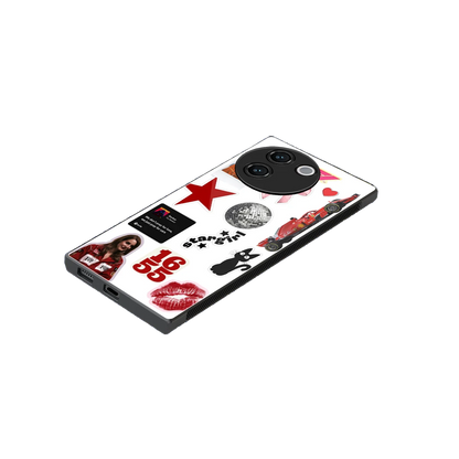 Formula 1 Fever stylish phone case for vivo v30e | glossy glass and slim fit