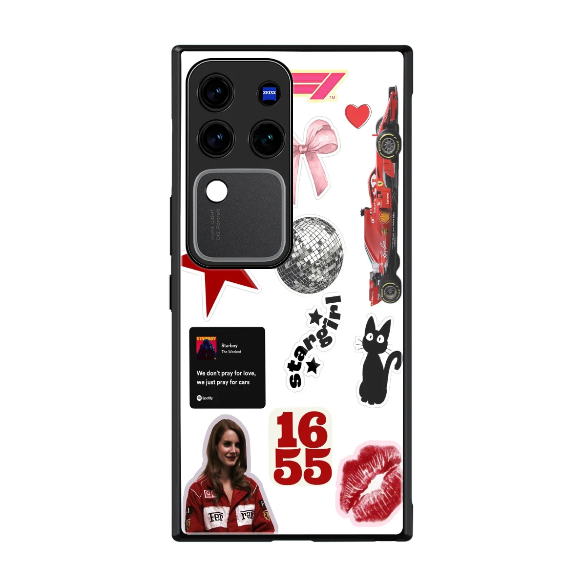 Formula 1 Fever back phone cover | glass case forvivo v30 pro
