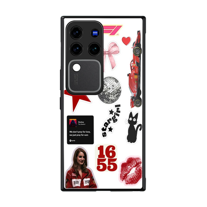 Formula 1 Fever back phone cover | glass case forvivo v30 pro