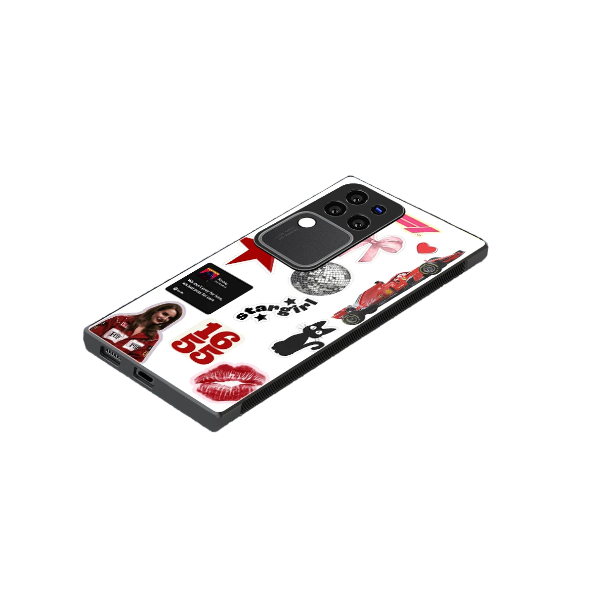 Formula 1 Fever stylish phone case forvivo v30 pro | glossy glass and slim fit