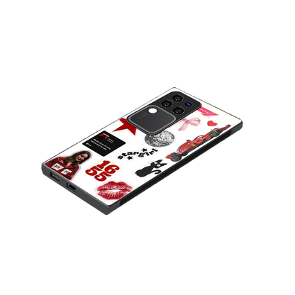 Formula 1 Fever stylish phone case forvivo v30 pro | glossy glass and slim fit