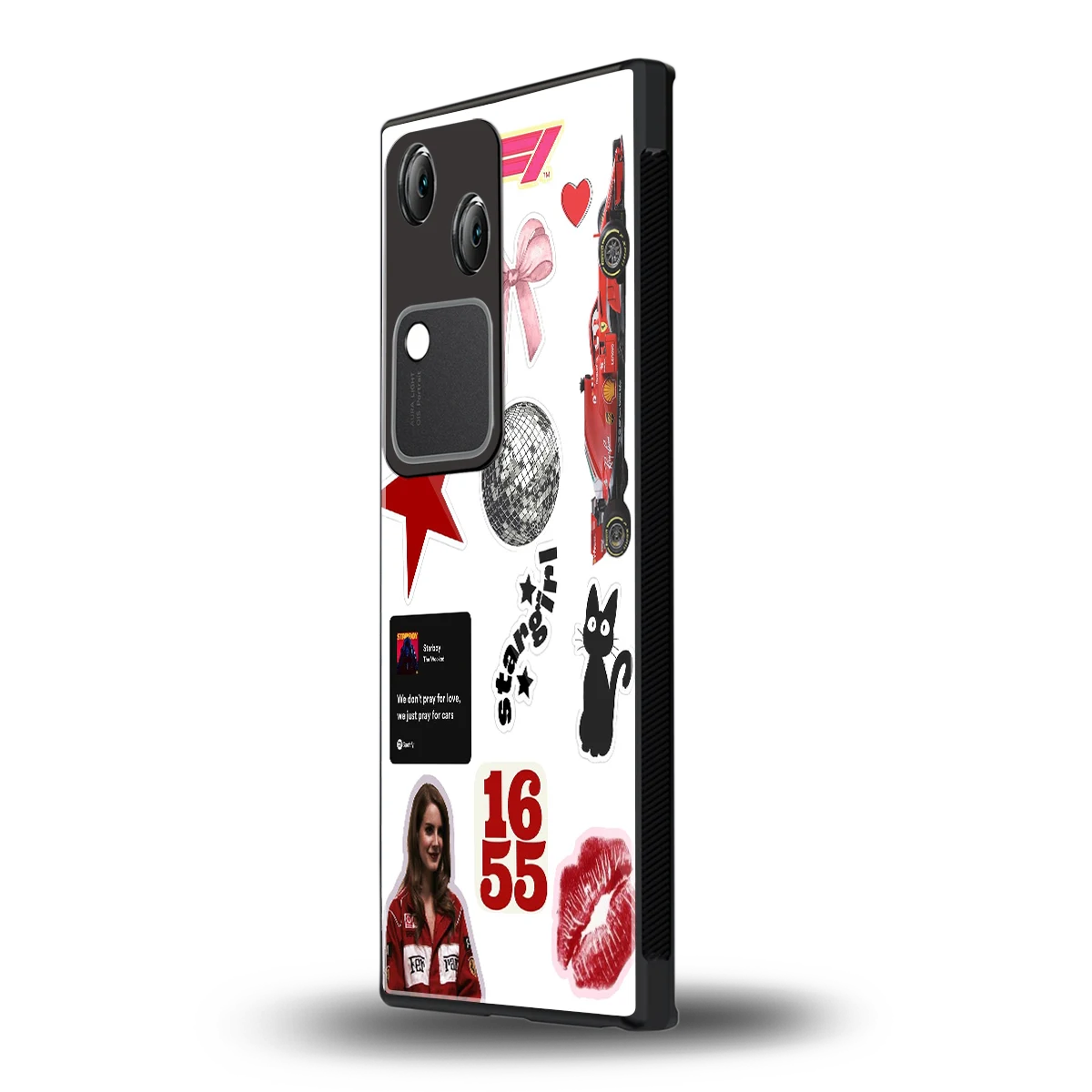Formula 1 Fever vivo v30 mobile cover | shockproof glass phone case