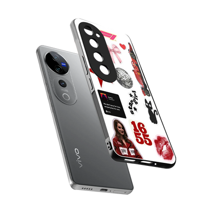 Formula 1 Fever sleek vivo v40 pro cover with tempered glass back and TPU edges