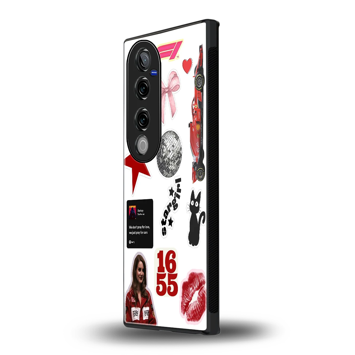 Formula 1 Fever vivo v40 pro mobile cover | shockproof glass phone case
